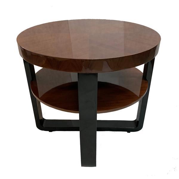 Art Deco Round Side Table / Gueridon Chairish