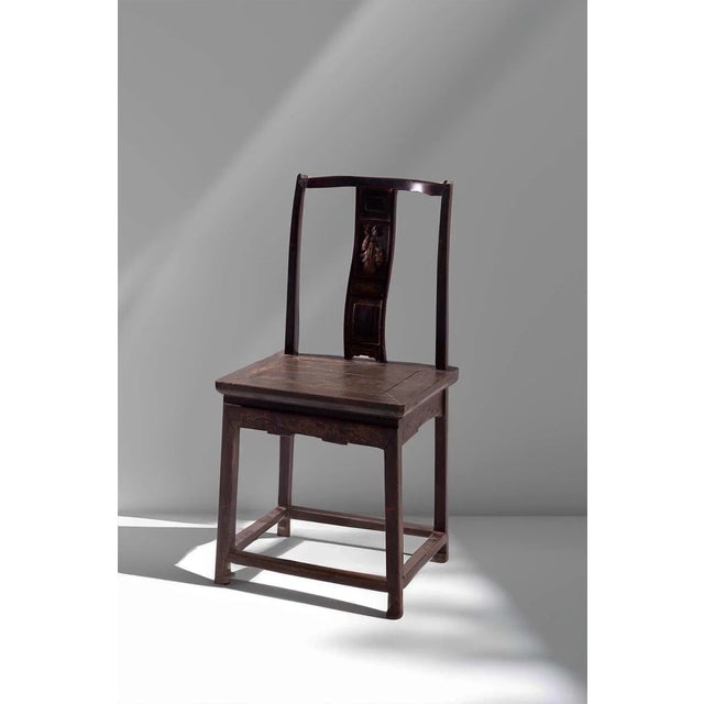 Wood Ming Dinasty Style Chair, 1900 For Sale - Image 7 of 12