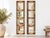 With a history whispering from Rajasthan, India, this unique pair of four-panel farmhouse style mirrors boasts a rustic...