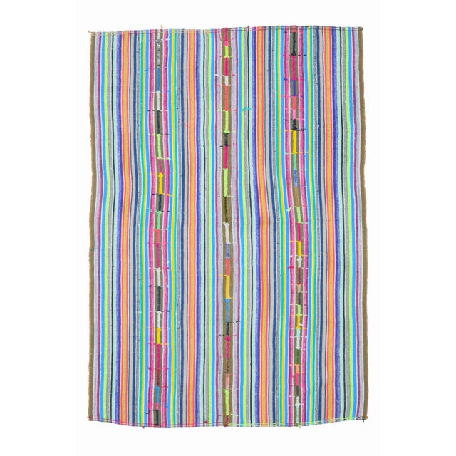 1970s Vintage Turkish Oushak Handmade Wool Cotton Green Area Rug For Sale - Image 11 of 11