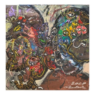 Gao Renjie, The Birdman, 2019, Oil on Canvas For Sale