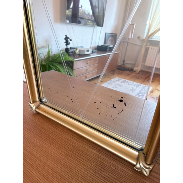 Gold Mirror from Union Kristall, Germany, 1960s For Sale - Image 8 of 13