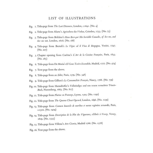 "Bibliotheca Gastronomica: A Catalogue of Books and Documents on Gastronomy (Inscribed)" 1953 Simon, Andre L. For Sale - Image 9 of 12