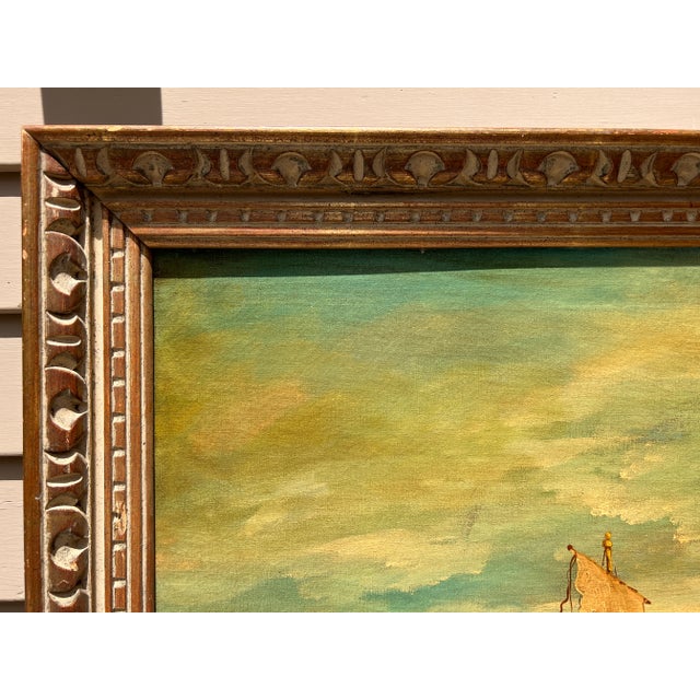 Araldo Ariano Italian Artist Large Oil Painting 1969 Historical Genre Scene For Sale In Jacksonville, FL - Image 6 of 12