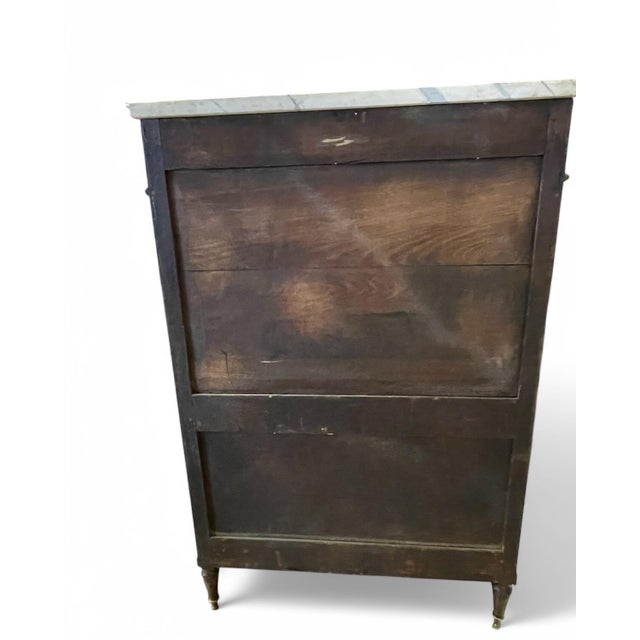 Antique French Semainier With Marble Top. Mid 19th C. For Sale - Image 4 of 12