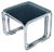 Glass & Chromed Tubular Steel Nesting Tables in the Style of Marcel Breuer, 1950s, Set of 3 For Sale