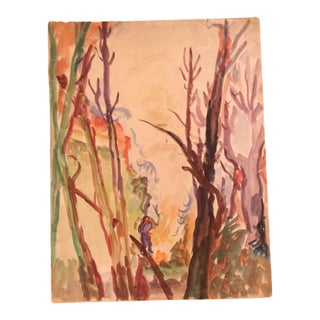 20th Century French Hiker Painting For Sale