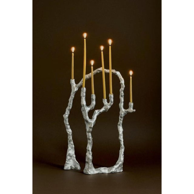 Route Candleholder 02.01 in Cast Aluminium by Sofia Karnukaeva For Sale - Image 4 of 8