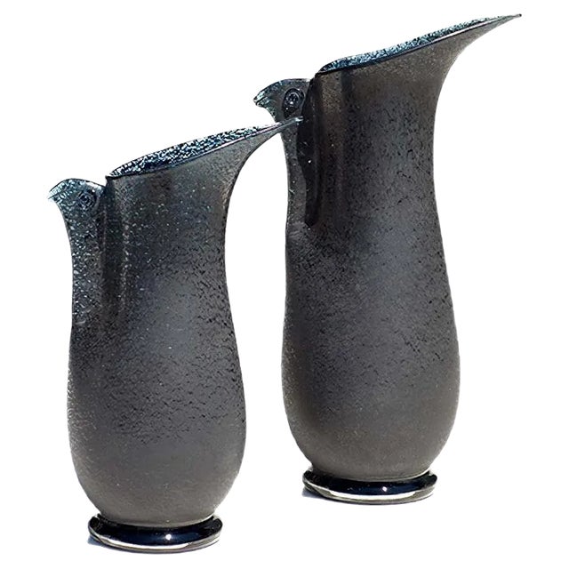 Vintage Bird Vases from Barovier & Toso, Set of 2 For Sale