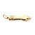 18k Yellow Gold Hand Fist Pendant/Charm For Sale - Image 4 of 5