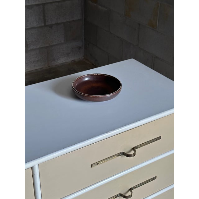 1950s 1950’s Carl Harry Stålhane for Rörstrand Ceramic Low Bowl For Sale - Image 5 of 7