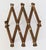 Wood Vintage Wood Accordion-Style Wall Hat Rack For Sale - Image 7 of 8