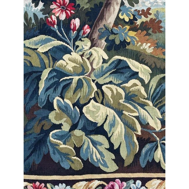 Textile Mid-Century Modern French Handwoven Aubusson Tapestry, 1940s For Sale - Image 7 of 18