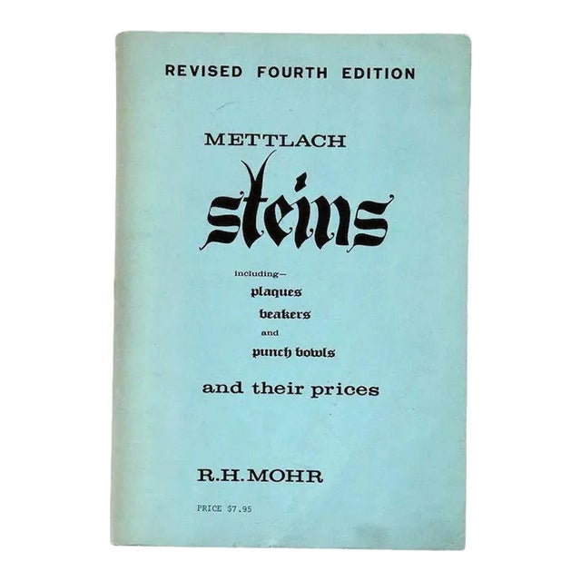 Vintage Mettlach Steins & Their Prices by R.H. Mohr Book For Sale