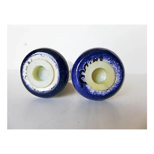 1970s Maine Potters Blueberry Salt & Pepper Shakers - A Pair For Sale - Image 5 of 6