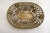 Large Art Nouveau style basket, oval shape, rim entirely openwork with a trellis of pointed arches (Neo-Gothic...