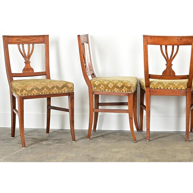 Swedish 19th Century Carved Oak Dining Chairs – Set of Six For Sale - Image 4 of 13