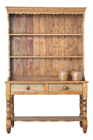 Antique English Pine Welsh Dresser - Circa 1890