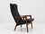 Brutalist Ruster Lounge Chair by Yngve Ekström in Black Leather, Sweden, 1956 For Sale - Image 3 of 13