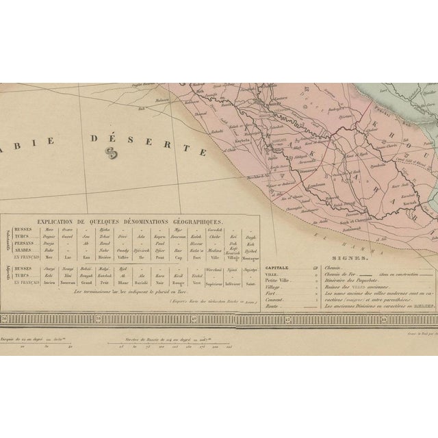 Large Antique Empire Maps of Europe and Asia by Aeg, 1868, Set of 2 For Sale - Image 4 of 12