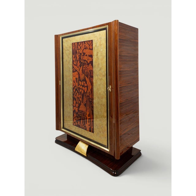 Beige Mid-Century Italian Revolving Cabinet Bar by Vittorio Dassi, 1950s For Sale - Image 8 of 18