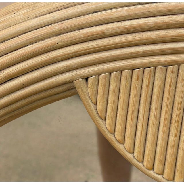 Drawing/Sketching Materials 1980s Coastal Deco Revival Pencil Reed Wall Mirror For Sale - Image 7 of 9