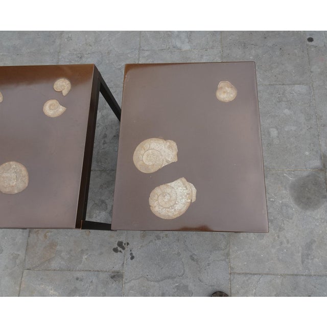 Belgian Side Tables attributed to Ado Chale, 1970s, Set of 2 For Sale - Image 11 of 18