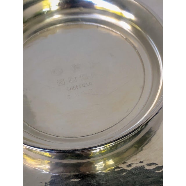 Metal Quatrefoil Sheffield Silver Platter Cake Stand Pedestal Plate For Sale - Image 7 of 7