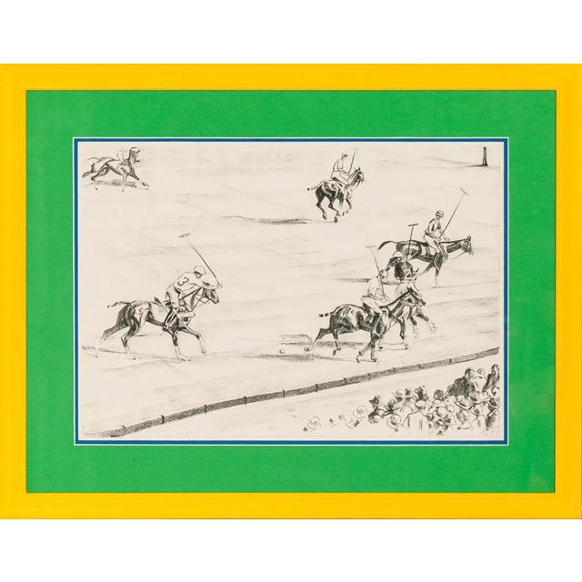 "Polo Match Scene" by Joseph Webster Golinkin (1896-1977) For Sale