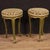 Pair of Venetian stools from the 20th century. Furniture in lacquered and painted wood with beautiful lines and pleasant...