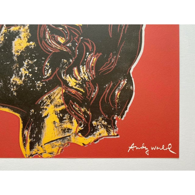 Terra Cotta Andy Warhol Vintage 1986 Limited Edition Large Fine Art Lithograph Print " Alexander the Great " 1982 For Sale - Image 8 of 12