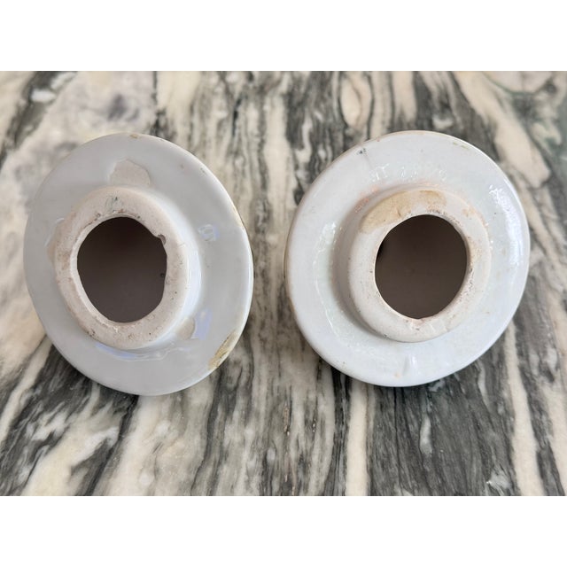 Mid-Century Aegean Blue & Green Chinoiserie Ginger Jars - A Pair For Sale - Image 11 of 16