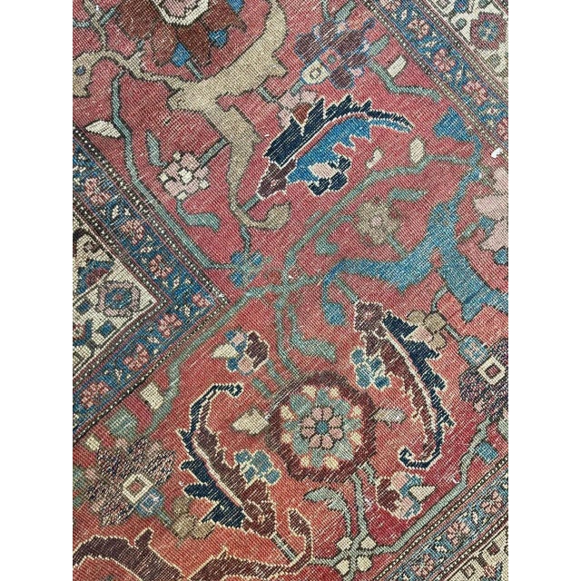 1920's Antique Persian Bijar Palace Carpet For Sale - Image 11 of 12