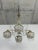 Crystal chandelier in very nice original condition, the patina is much nicer in person. The crystal has some beautiful...