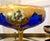 Vintage Venetian Tre-Fuochi Murano Dessert Set with Fruit Goblet and Coupes in Cobalt Blue and 24kt Gold-Plated Enamel, 1920s, Set of 7 For Sale - Image 6 of 9