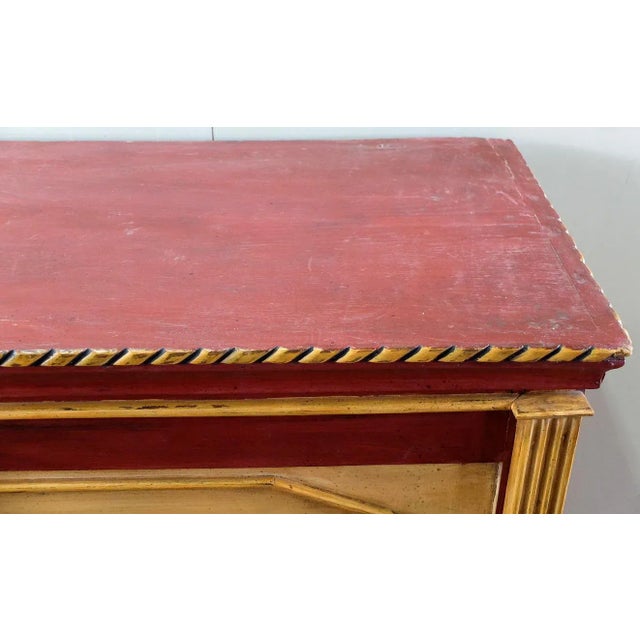 Antique Italian Lacquered Chestnut Dresser For Sale - Image 4 of 9