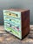 Aqua Vintage Hand Painted Fish Table Top Chest For Sale - Image 8 of 12