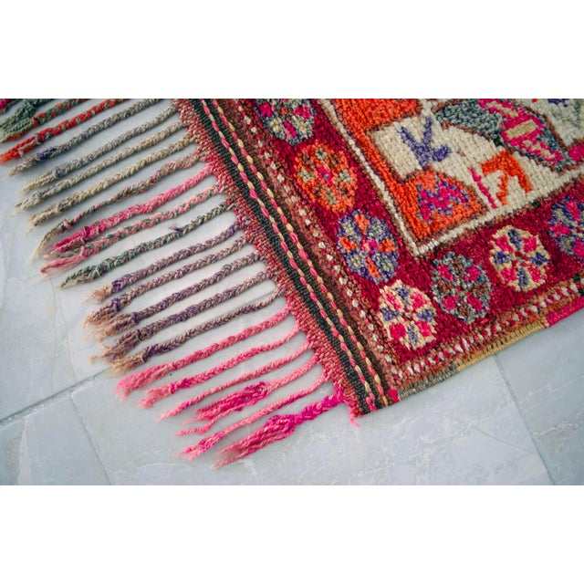 Heterodox Kurdish Runner Herki Rug. Hand-Knotted Colorful Tribal Long Runner - 3′1″× 15′6″ For Sale - Image 17 of 18