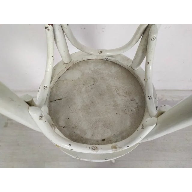 Set of Wooden Bistro Stools, 1930s For Sale - Image 9 of 11