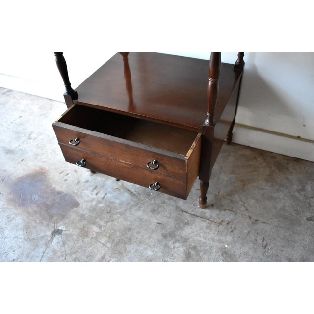 Brown Regency-Style Étagère For Sale - Image 8 of 13