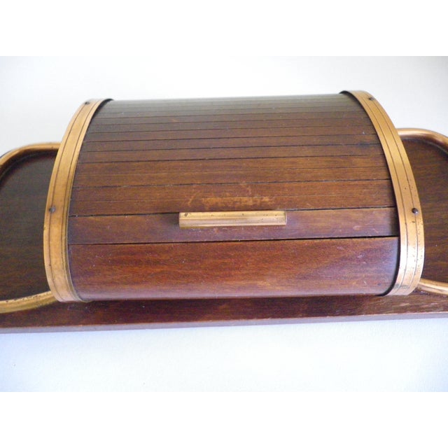 Brown Art Deco Style Roll Top Cigarette Case, 1950s For Sale - Image 8 of 13