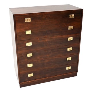 Vintage Danish Chest of Drawers with Secretary, 1960 For Sale