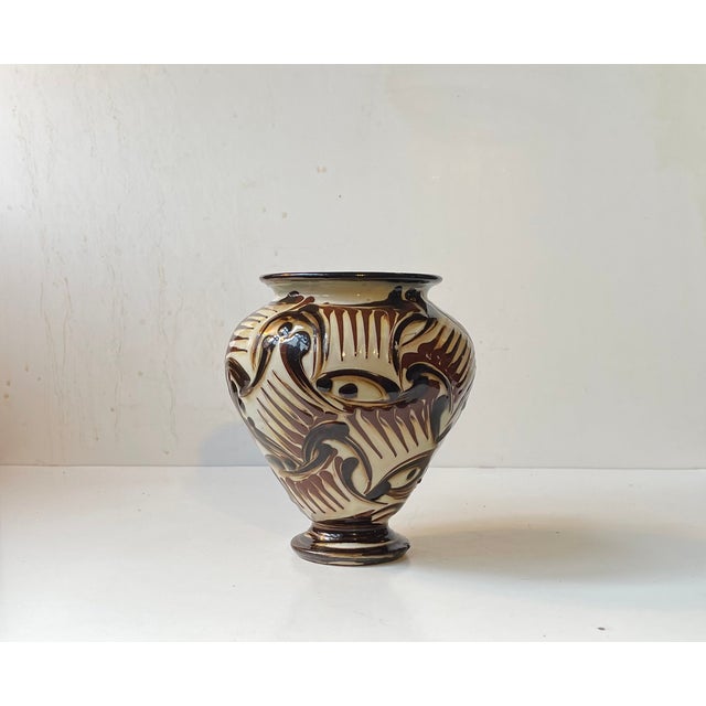 Art Deco Glazed Pottery Vase by Herman August Kähler, 1920s For Sale - Image 13 of 13