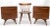 Brown Pair of American Modern Walnut Sculptured Legs Pulls Two Drawers Nightstands For Sale - Image 8 of 13