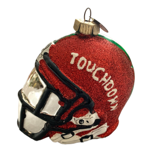 2008 Christopher Radko Holiday Celebration Touchdown Helmet Ornament Footballs, Collectible, Holiday, Seasonal Ornament