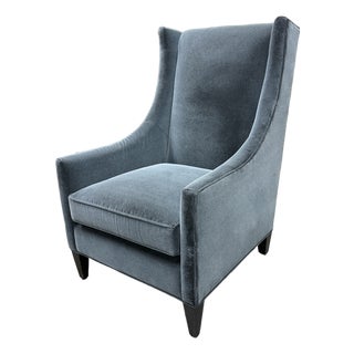 H D Buttercup Valencia Wingback Chair, Ink For Sale