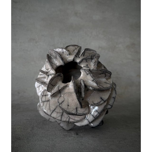 Contemporary Desert Rose Sculpture Vase by Pellizco Cerámica For Sale - Image 3 of 13
