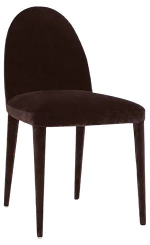 Chocolate Velvet Balzaretti Dining Chair by Daniel Nikolovski & Danu Chirinciuc for KABINET, 2019