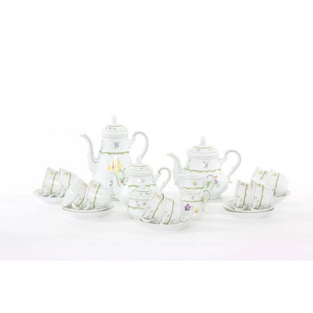 Contemporary German Porcelain Tea / Coffee Service for Ten For Sale - Image 3 of 13