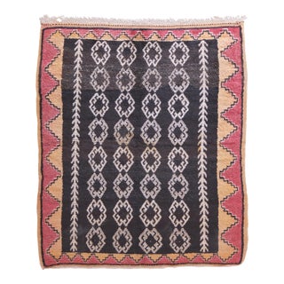 1970’s Moroccan Taznakht Tribal Wool Rug - 5.5 X 4.53 Ft For Sale